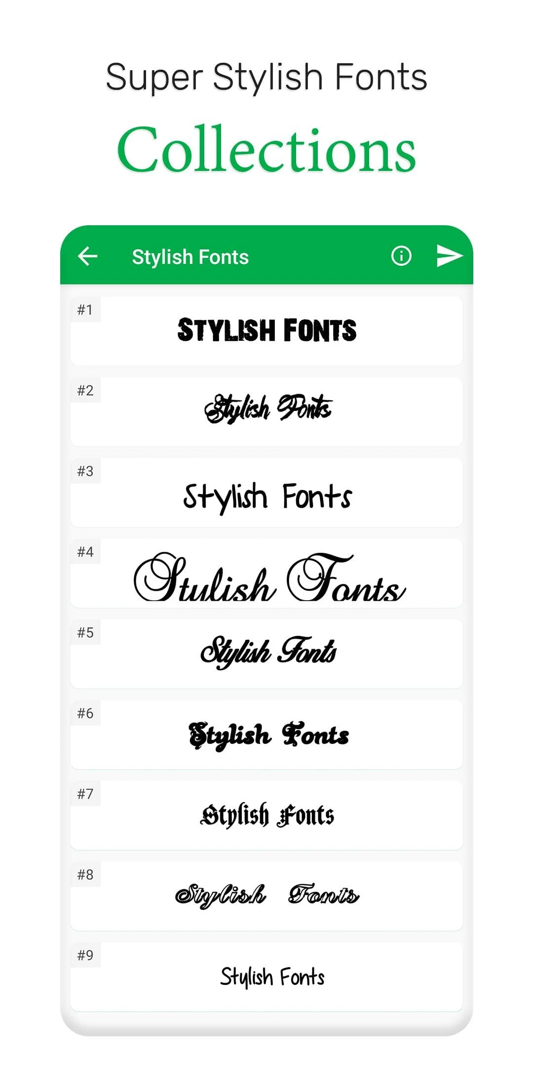 Stylish Fonts Keyboard Screenshot 4