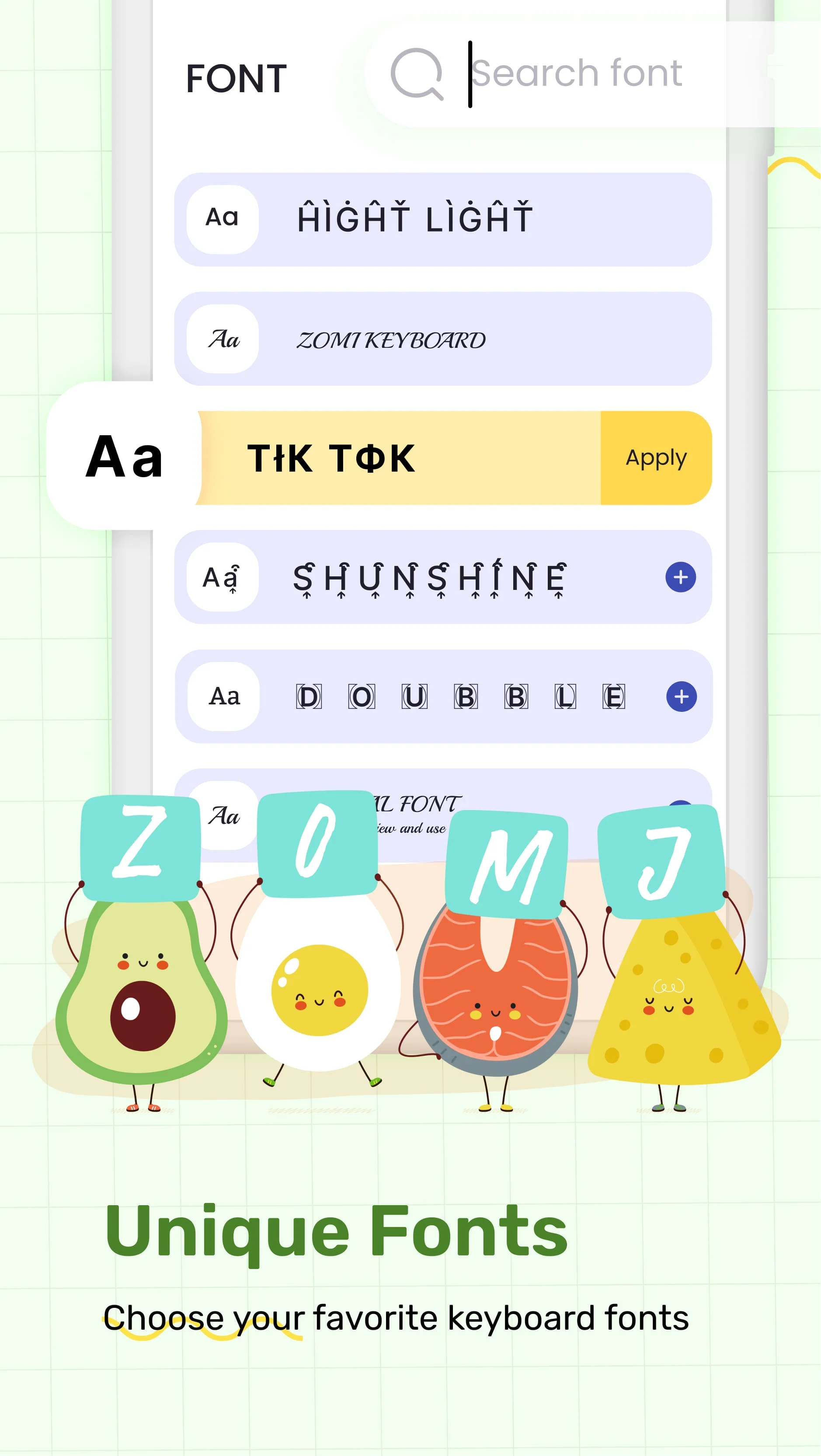 Emoji Keyboard & Fonts: Zomj Screenshot 4