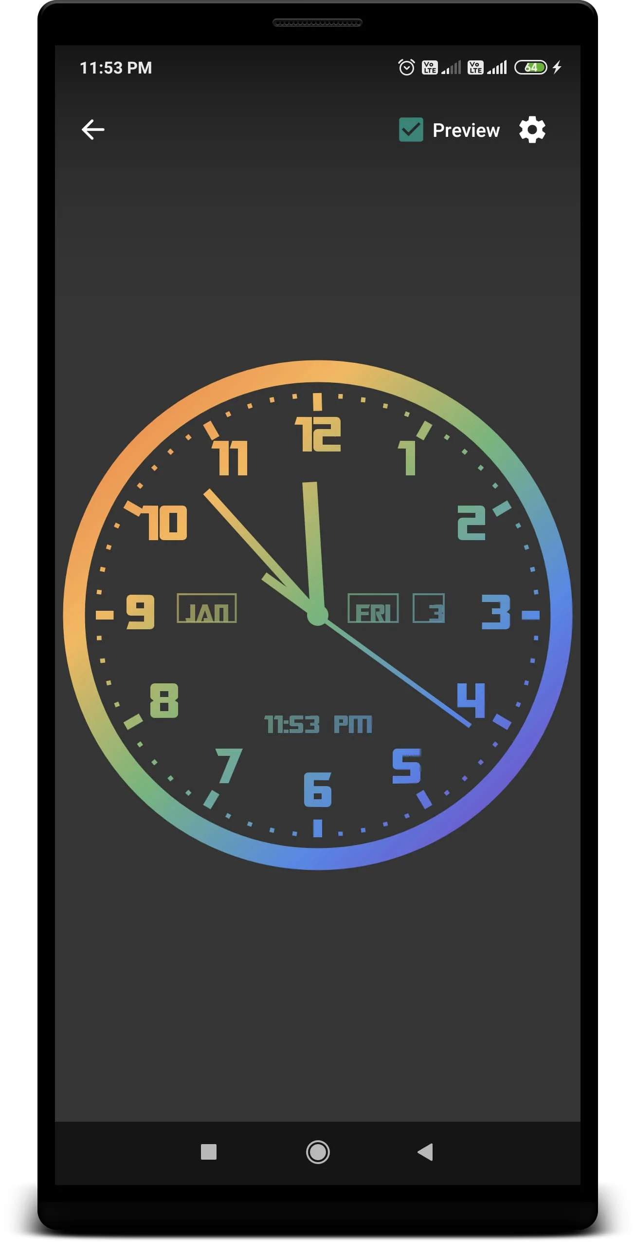 Analog Clock Live Wallpaper Screenshot 2