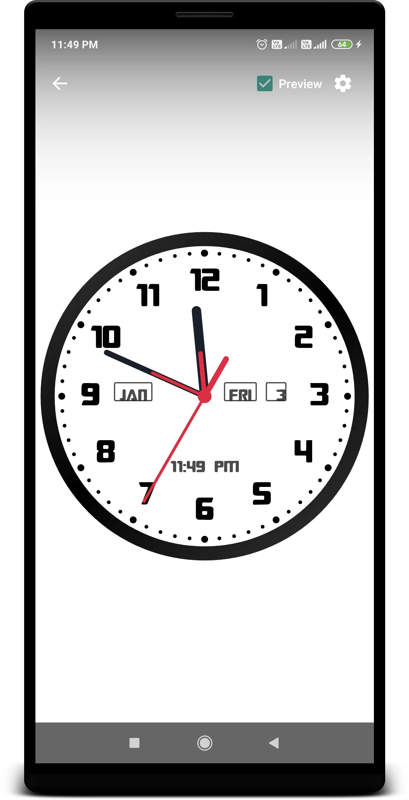 Analog Clock Live Wallpaper Screenshot 3