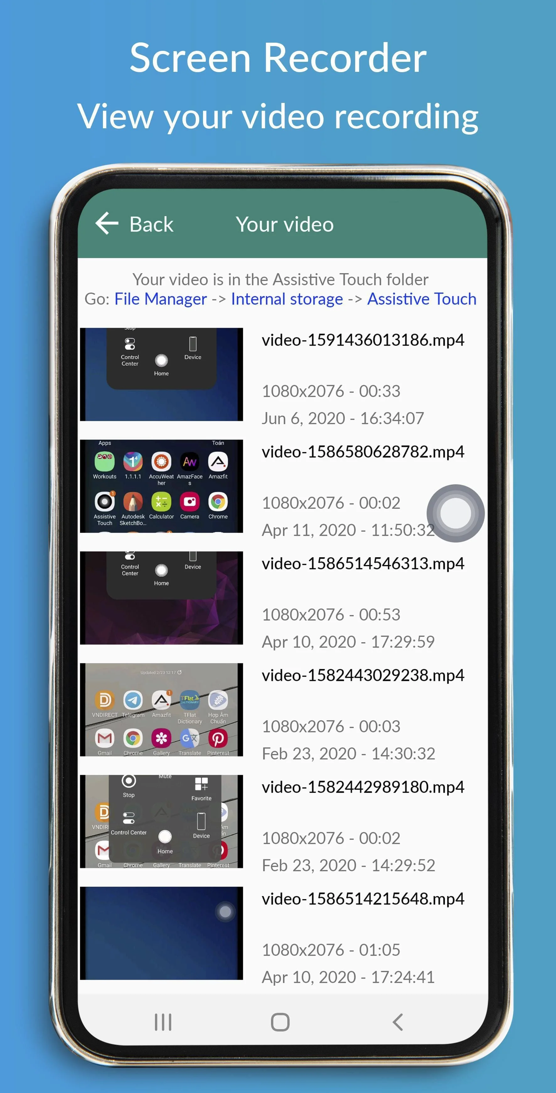 ATouch IOS - Screen Recorder Screenshot 2