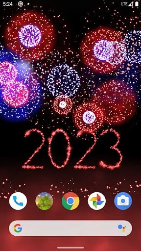 New Year 2023 Fireworks 4D Screenshot 1