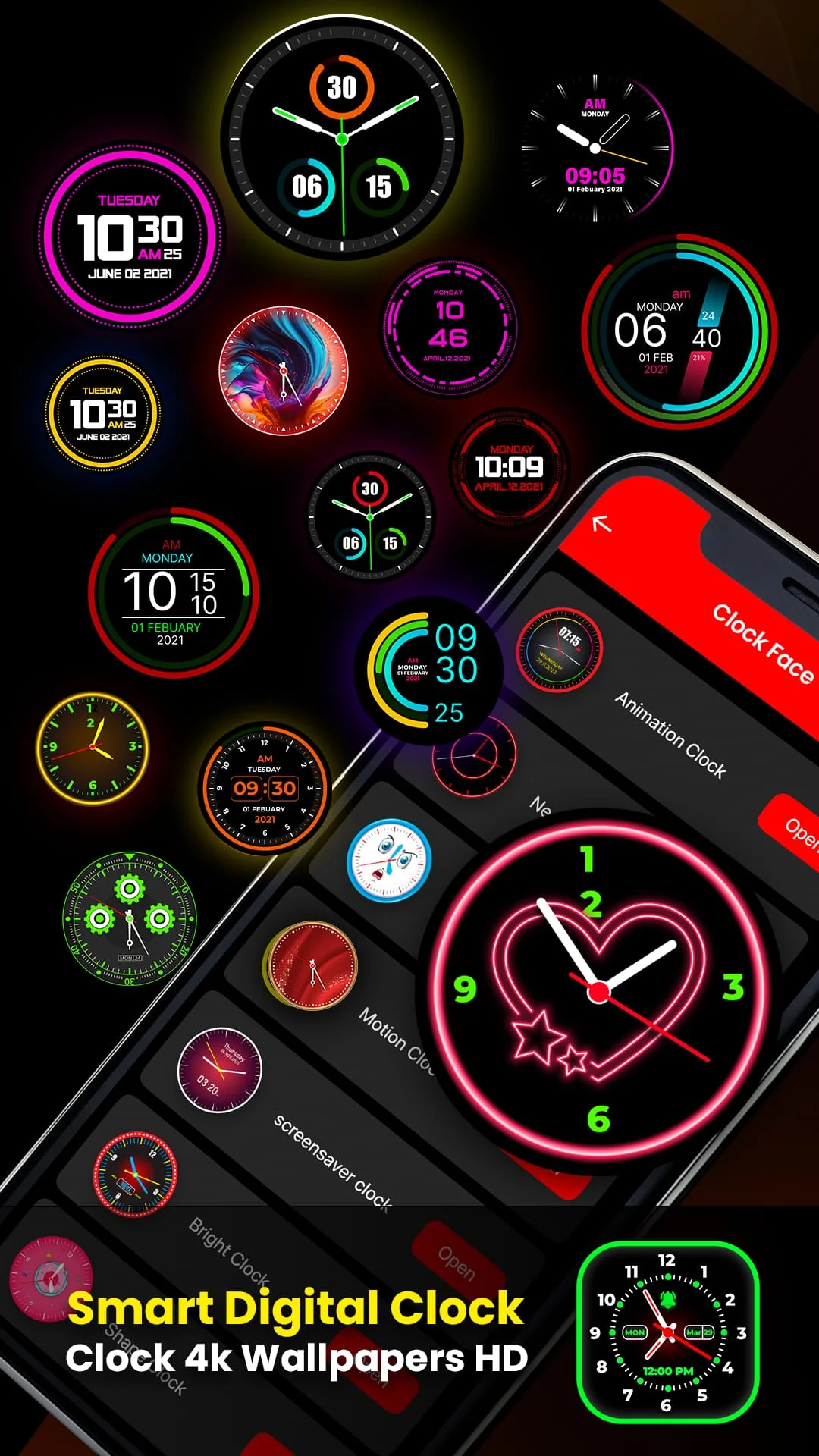 Smart Watch : Clock Wallpapers Screenshot 1