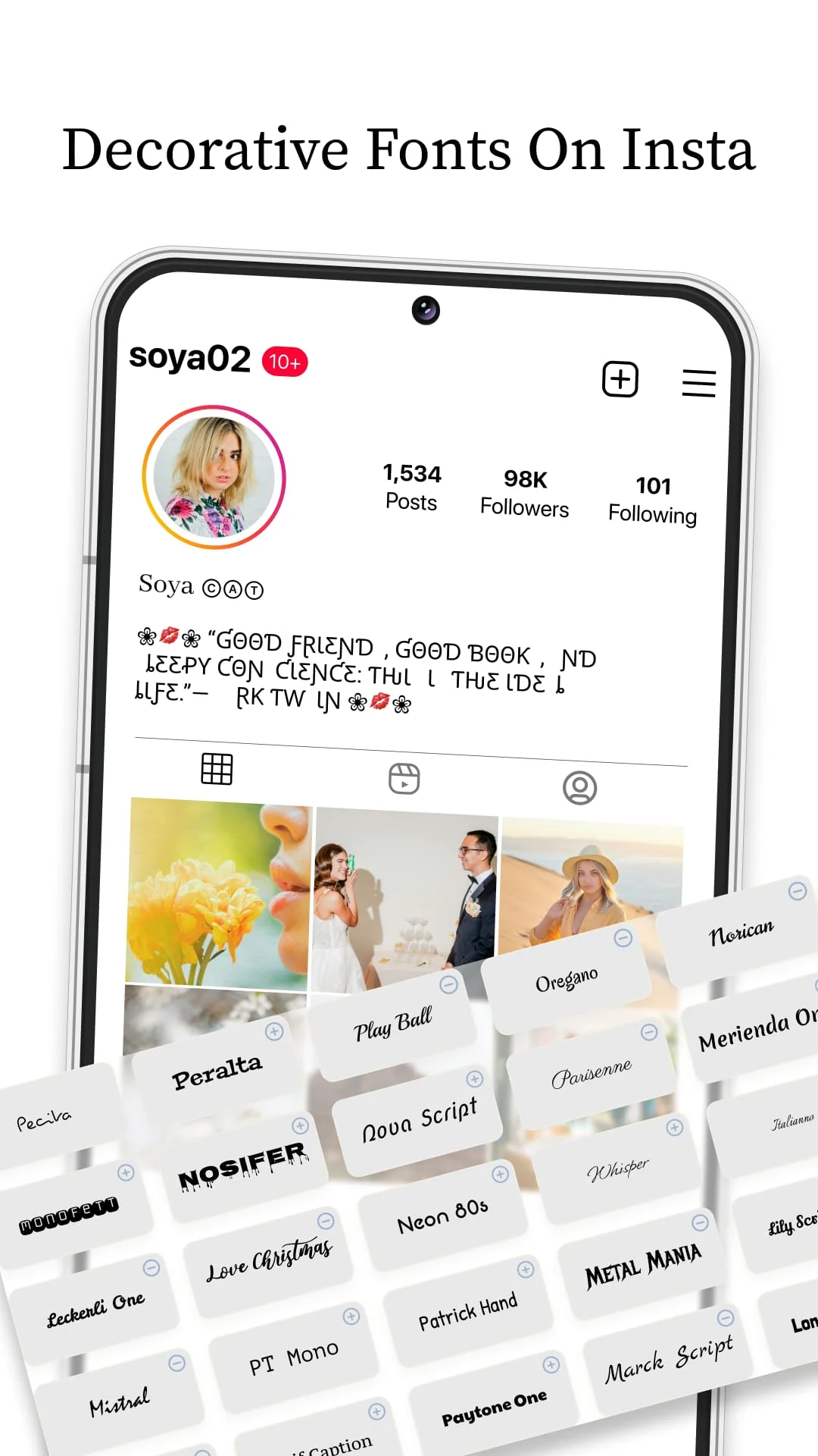 Font Keyboard: Text Fonts+ Screenshot 2