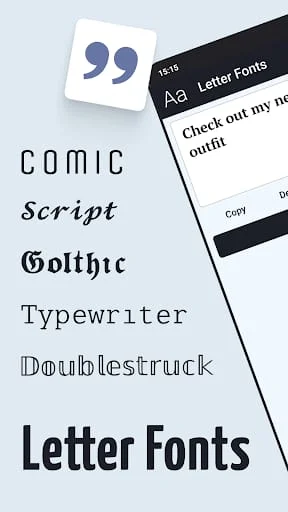 Letter Fonts - Stylish Text Screenshot 1