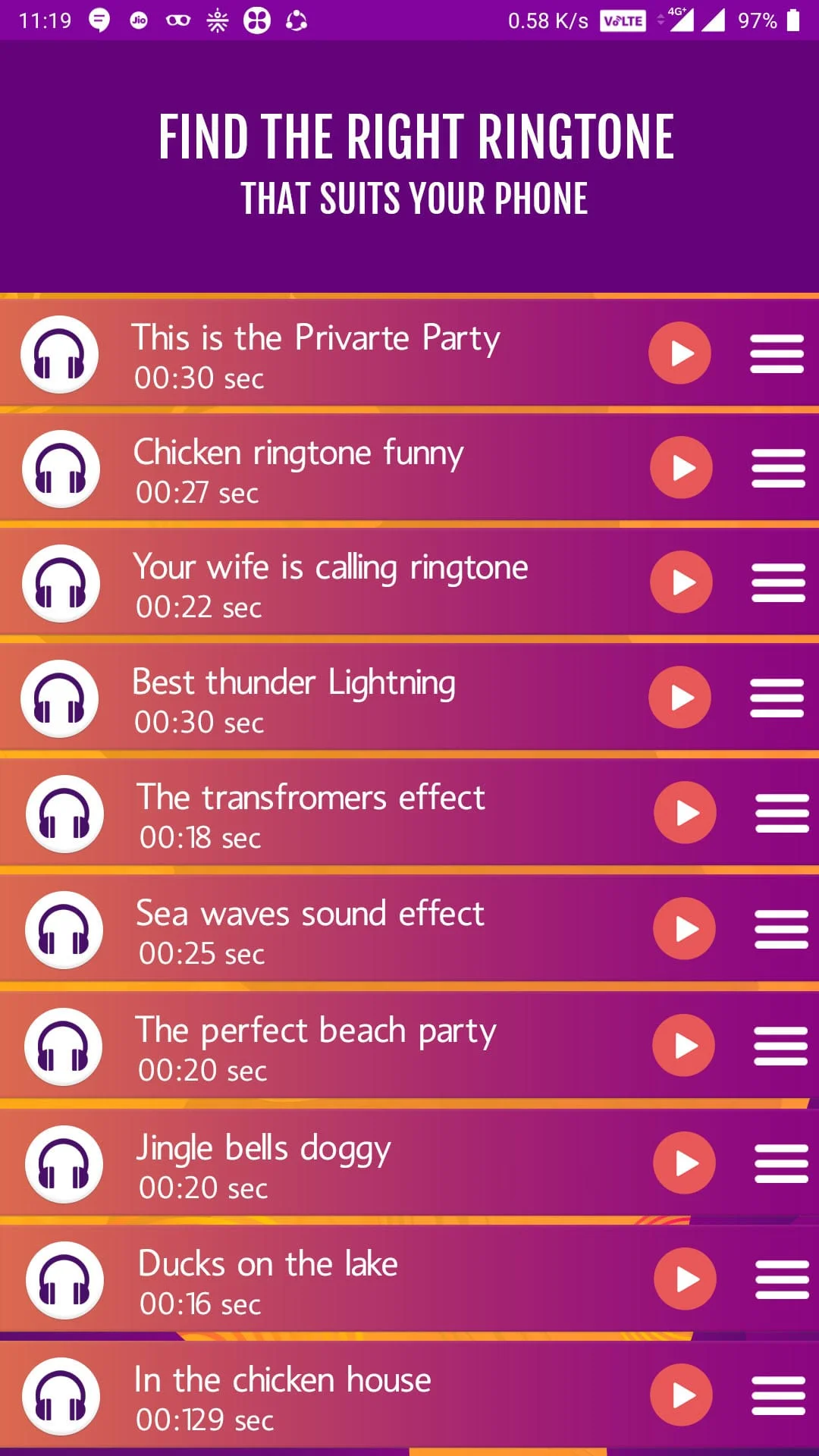 Ringtones: Tunes & Wallpapers Screenshot 3