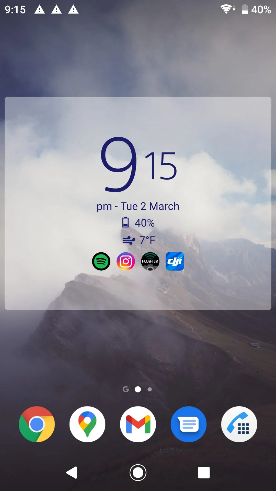 Digital Clock & Weather Widget Screenshot 2