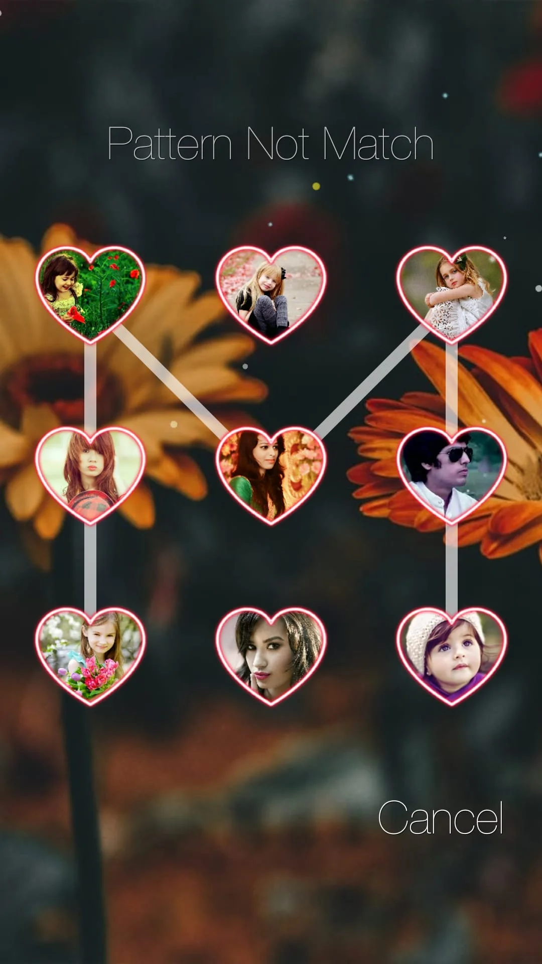 Photo Pattern Lock Screen Screenshot 1