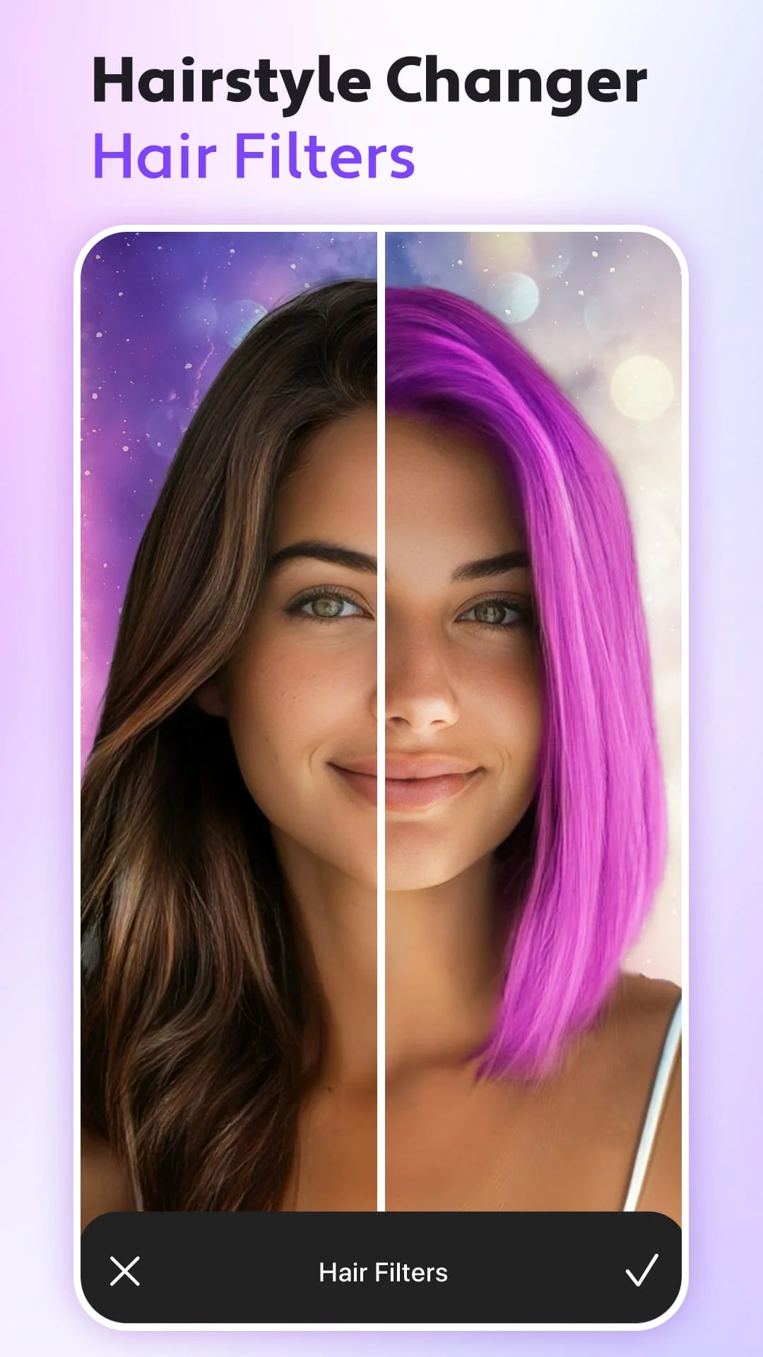 Hair Editor, AI Makeup Filters Screenshot 1
