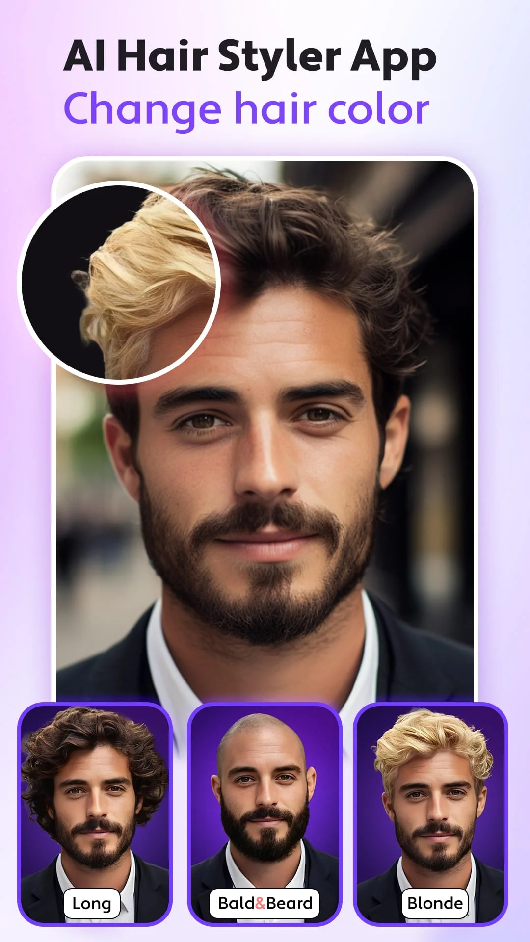 Hair Editor, AI Makeup Filters Screenshot 2