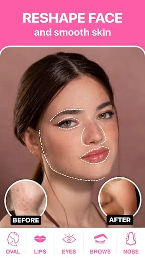 FitPix Selfie Photo Editor Screenshot 4