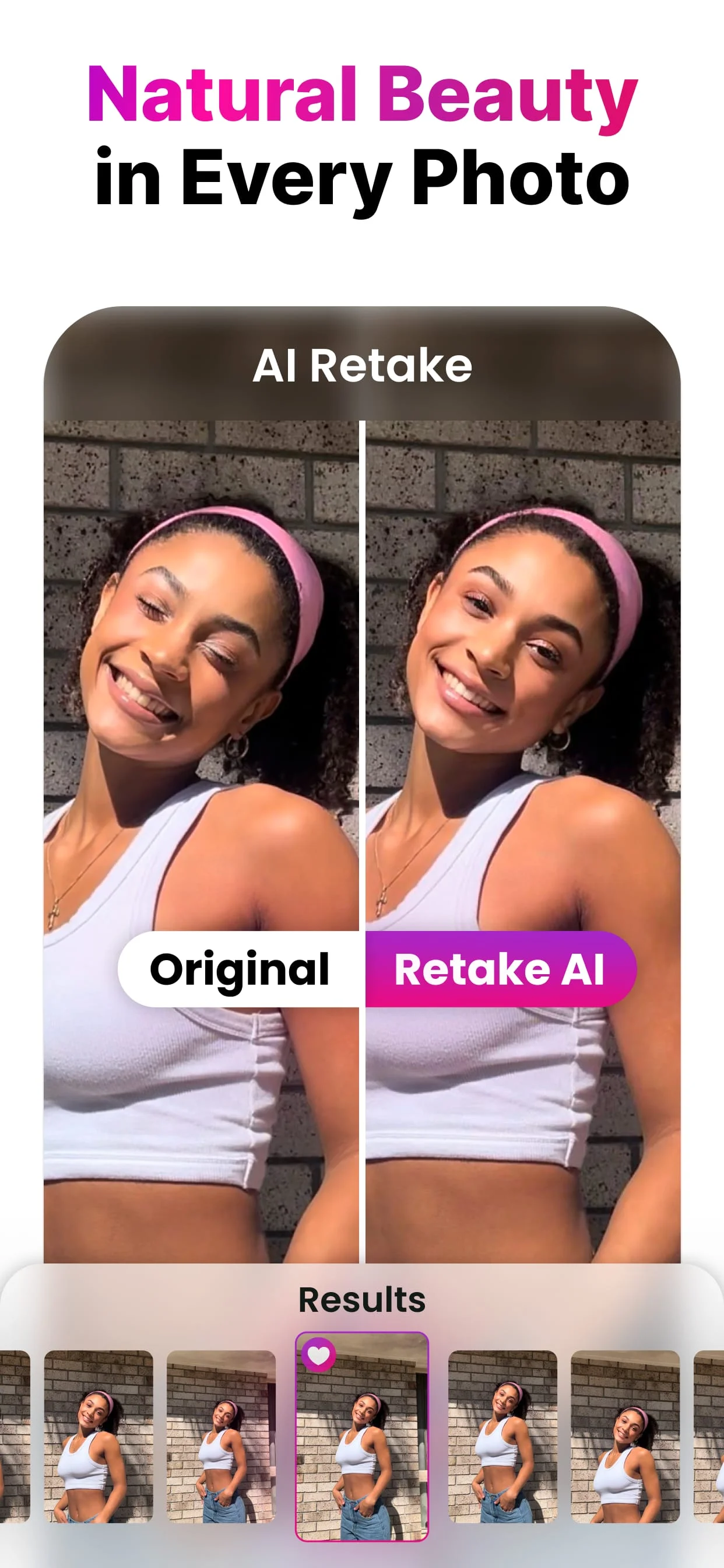 Retake AI: Face & Photo Editor Screenshot 2