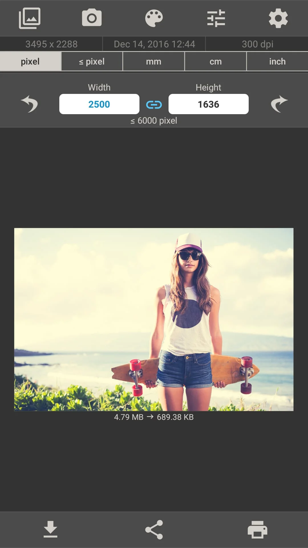 Image Size - Photo Resizer Screenshot 1