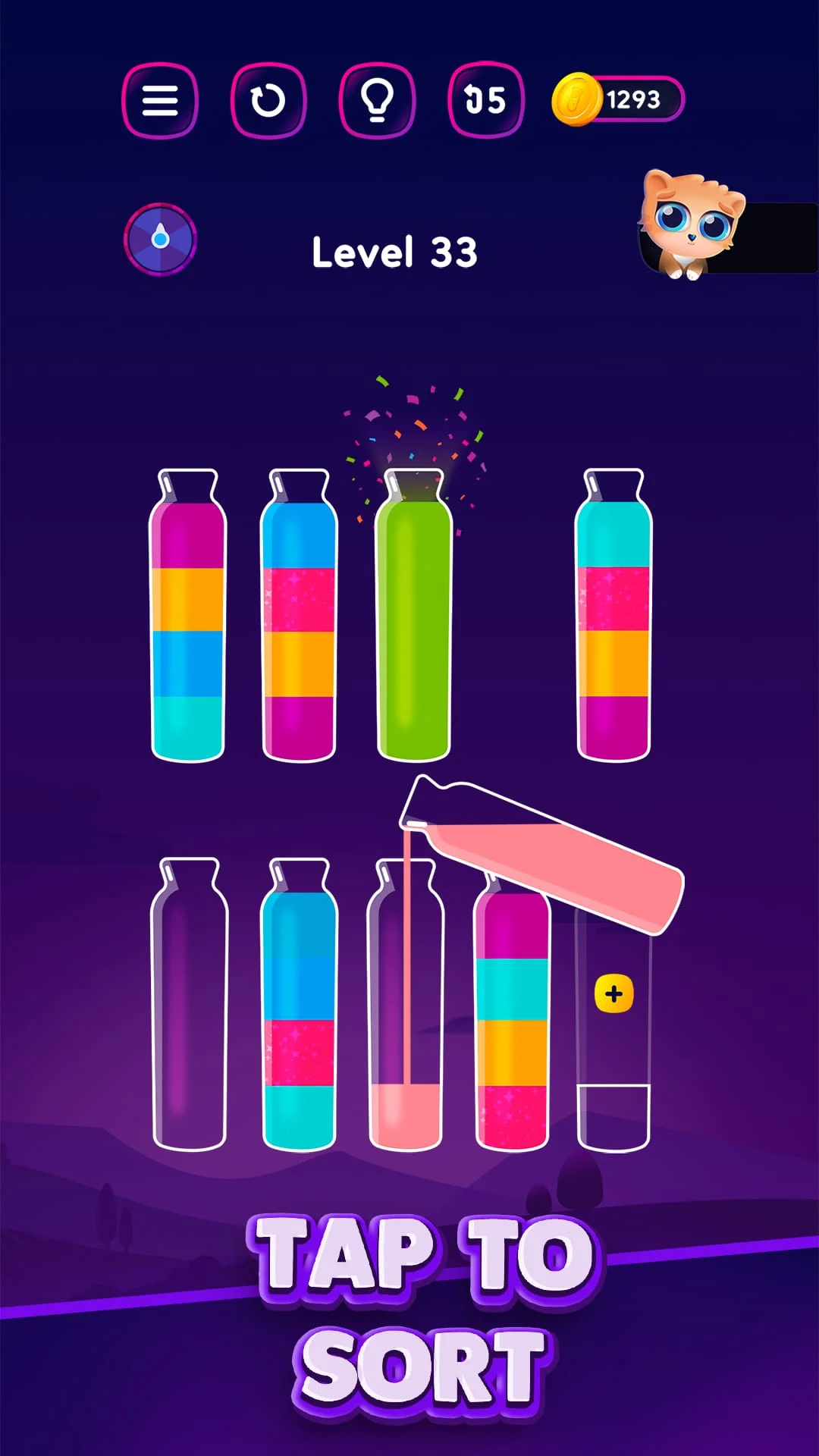 Get Color - Water Sort Puzzle Screenshot 2