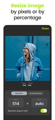 Croc Photo - Resize & No crop Screenshot 4