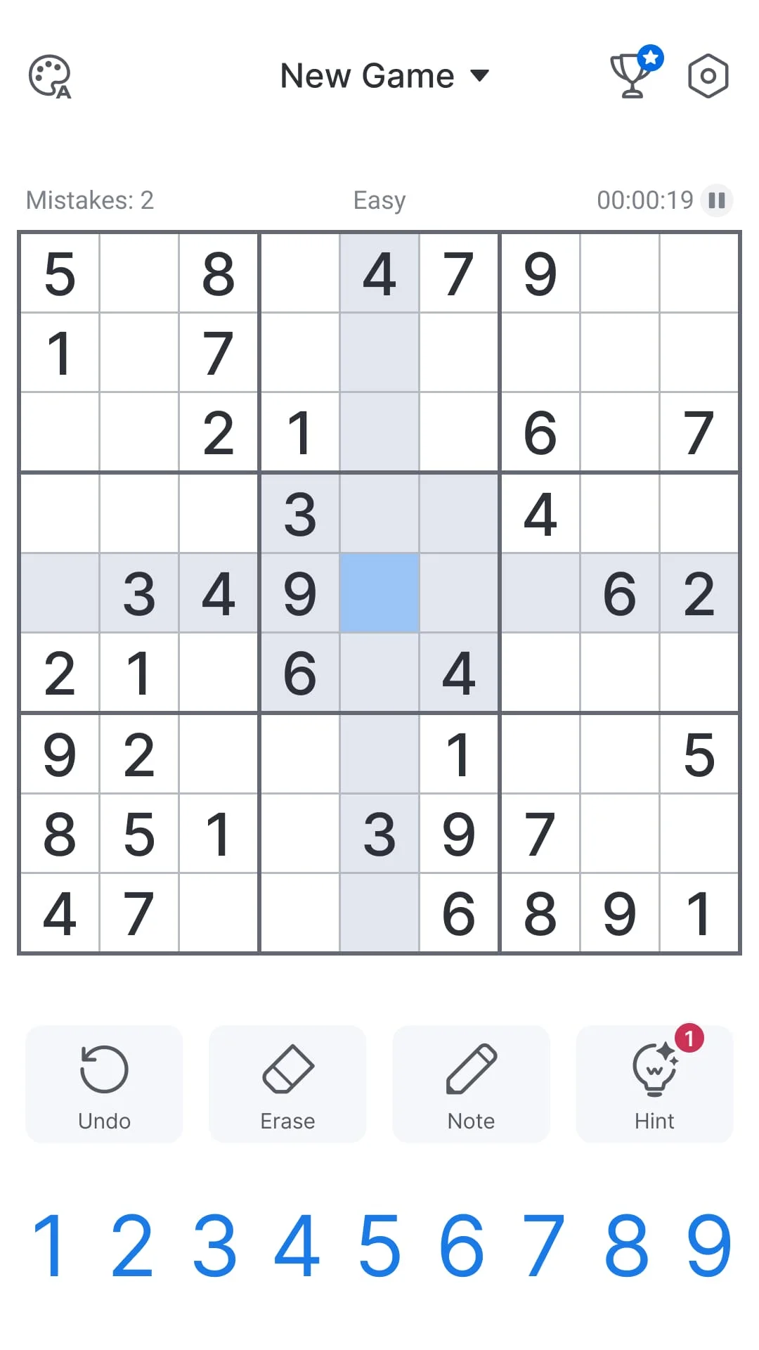 Sudoku - Classic Sudoku Puzzle Screenshot 2