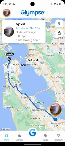 Glympse - Share GPS location Screenshot 1