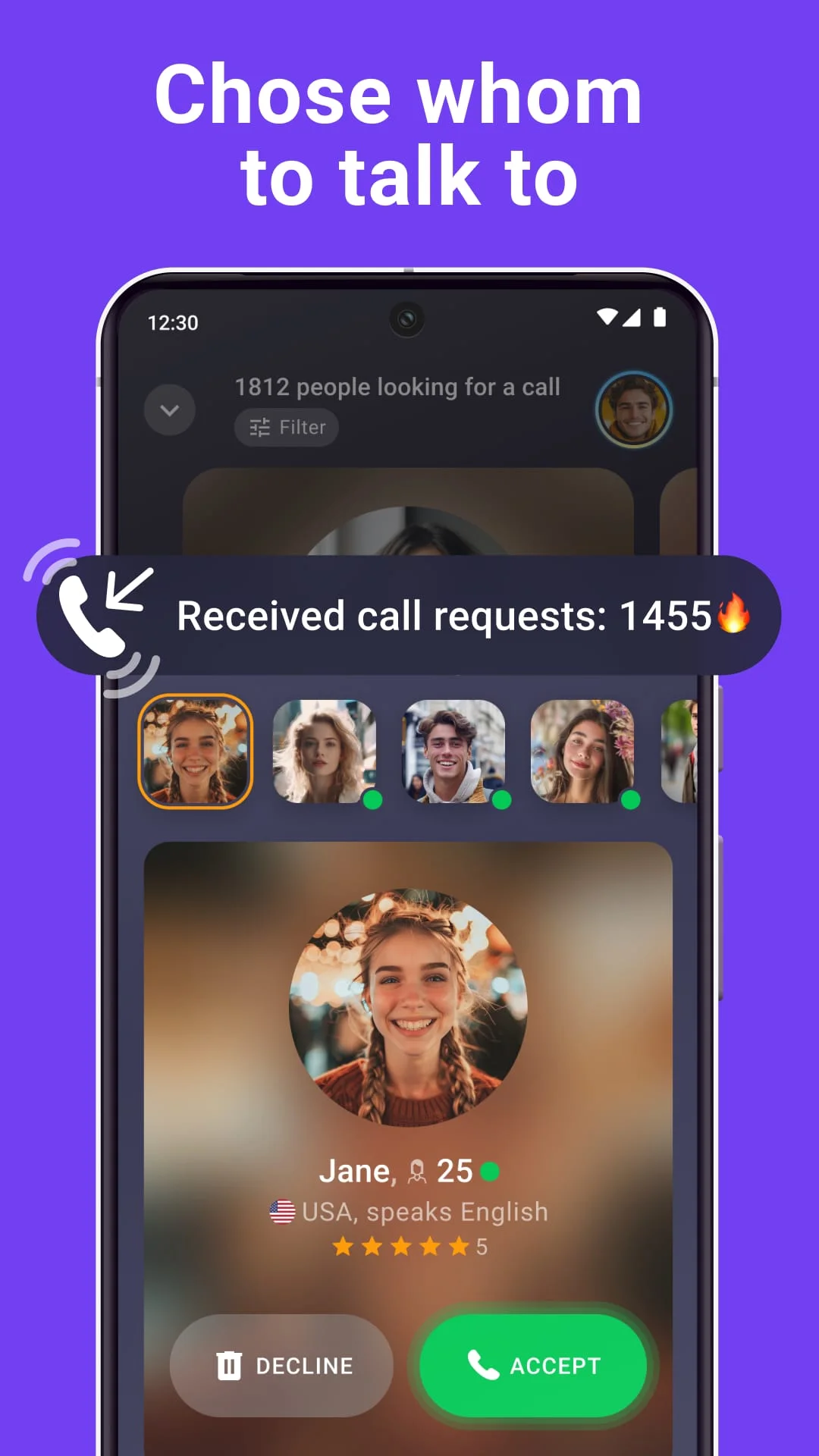 Wakie Voice Chat: Make Friends Screenshot 1