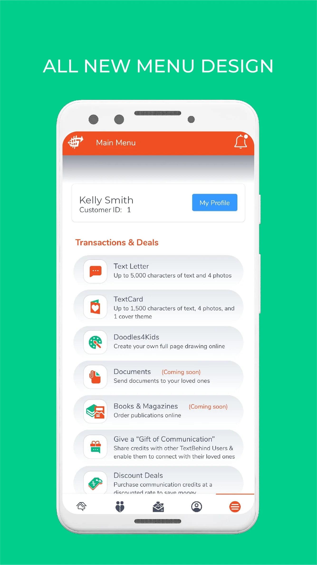 TextBehind Inmate Texting App Screenshot 1
