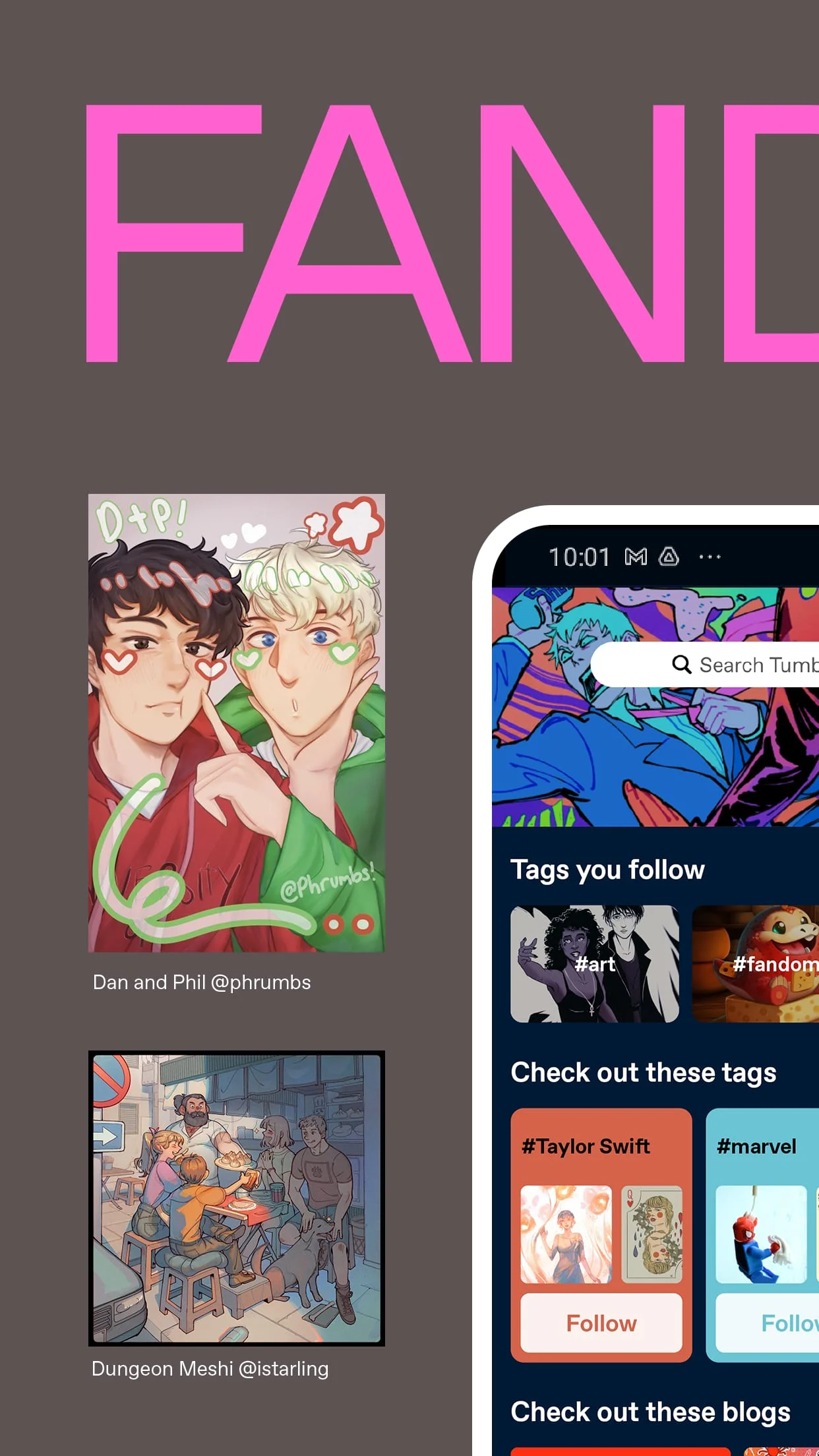 Tumblr—Fandom, Art, Chaos Screenshot 4