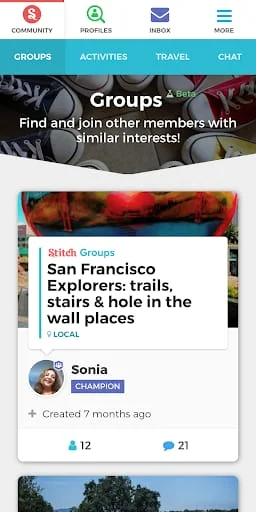 Stitch - Community for 50+ Screenshot 1