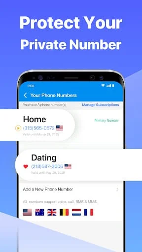 Second Number for Call & Text Screenshot 3