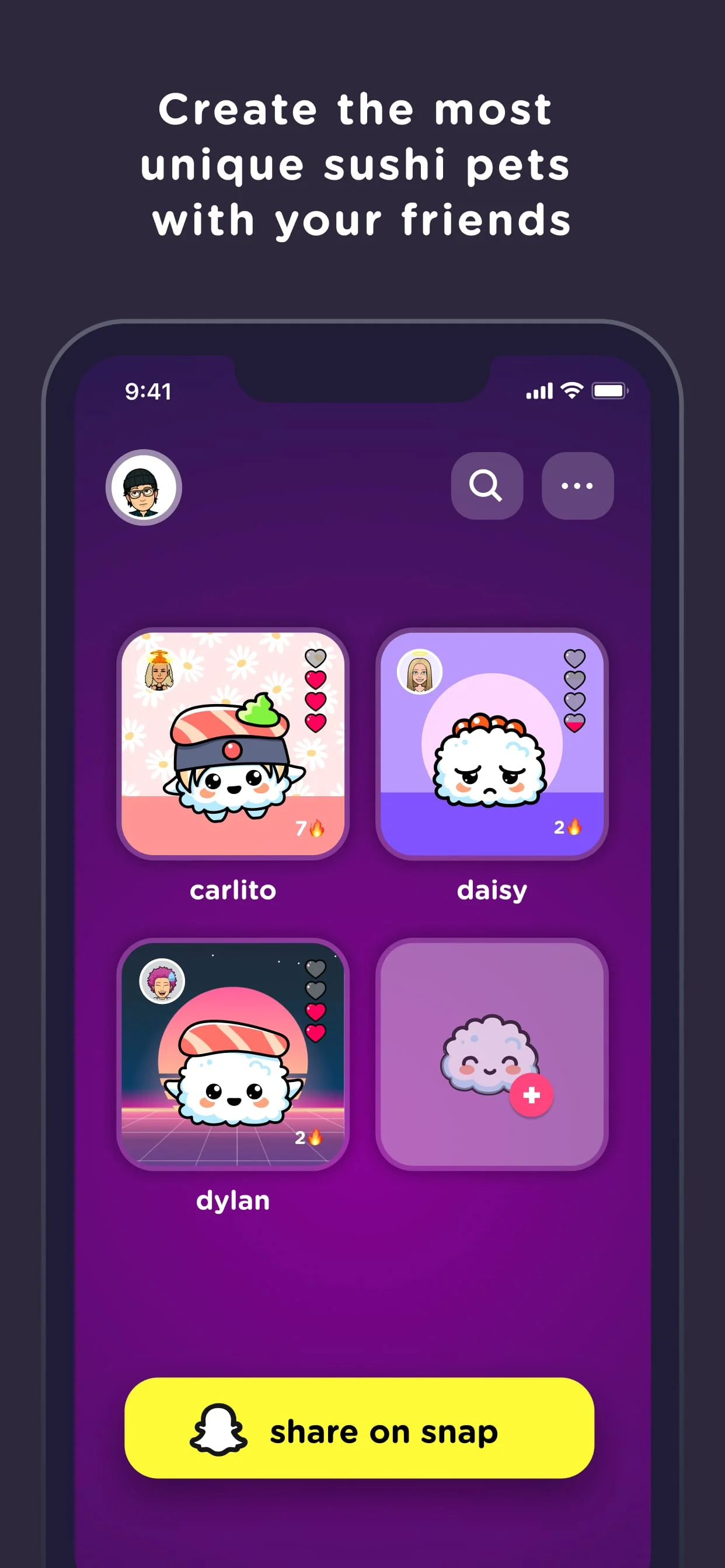 SUSH Grow cute virtual animal Screenshot 2