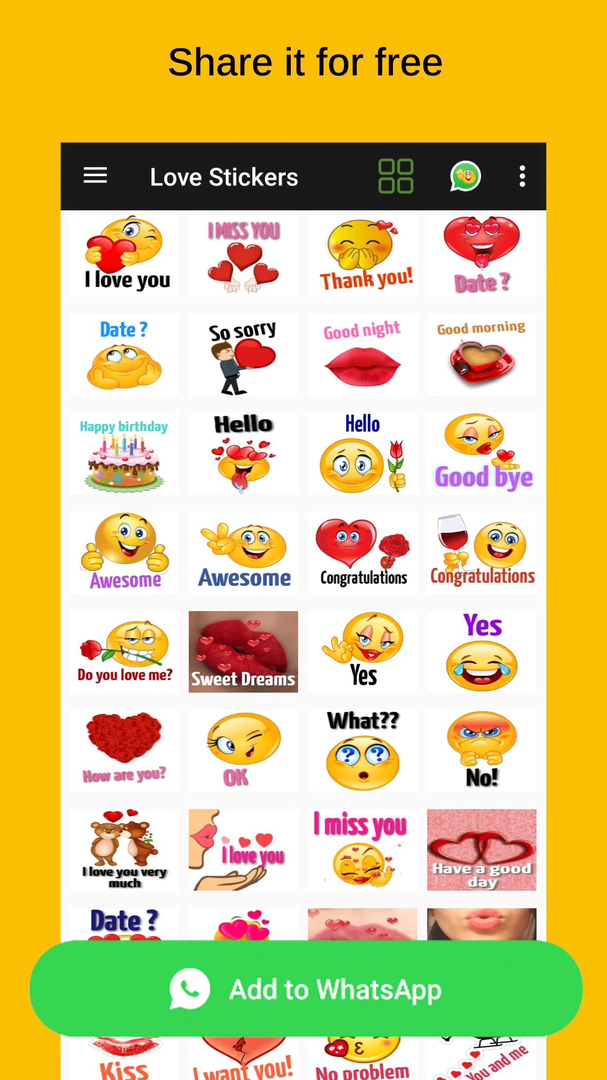 ILove Stickers - WASticker Screenshot 1