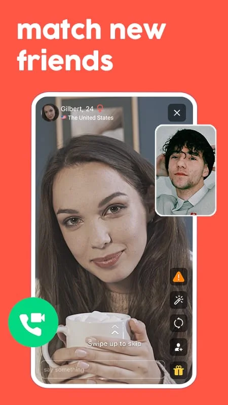 HOLLA - Live Random Video Chat Screenshot 1