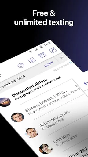 Text Free: Calling & Texting Screenshot 1