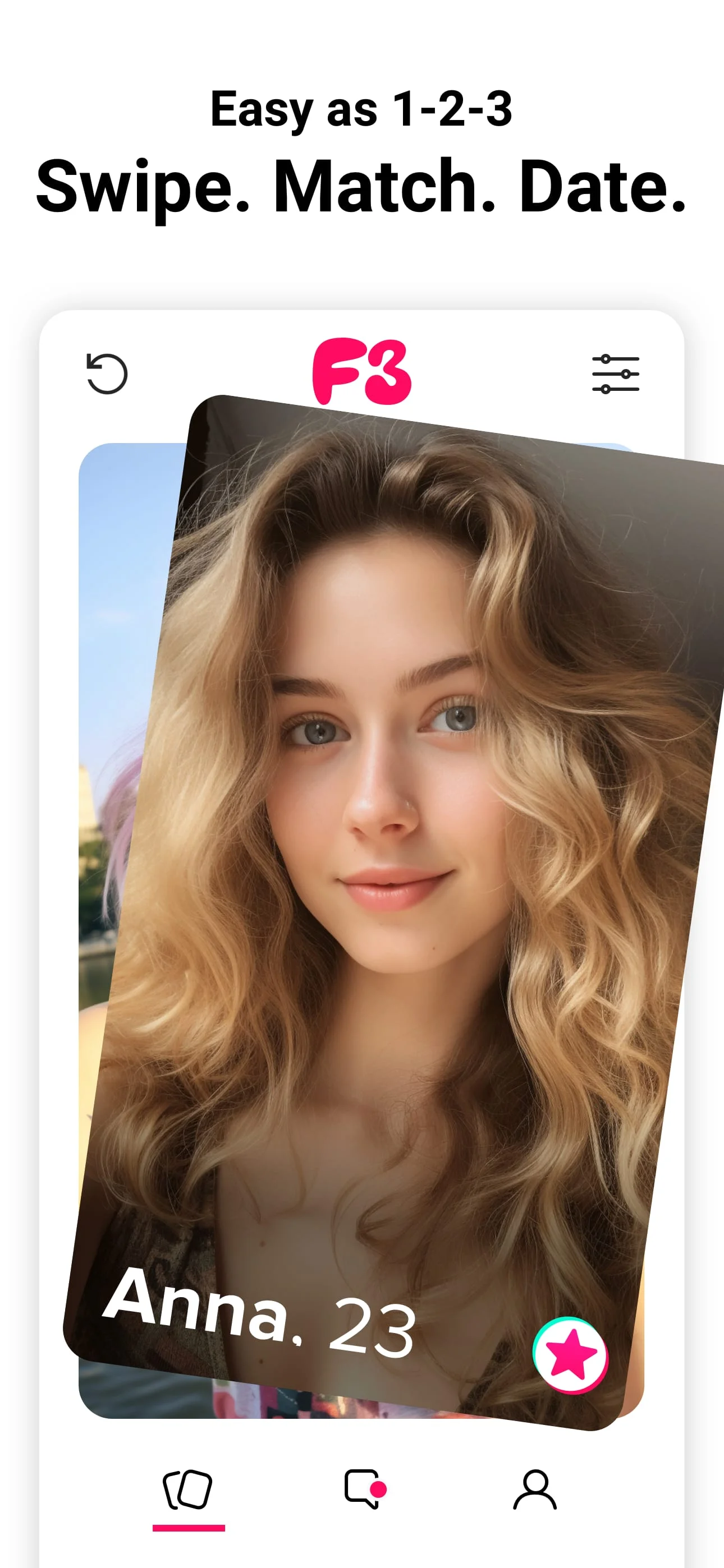 F3: Dating, Meet, Chat Screenshot 1