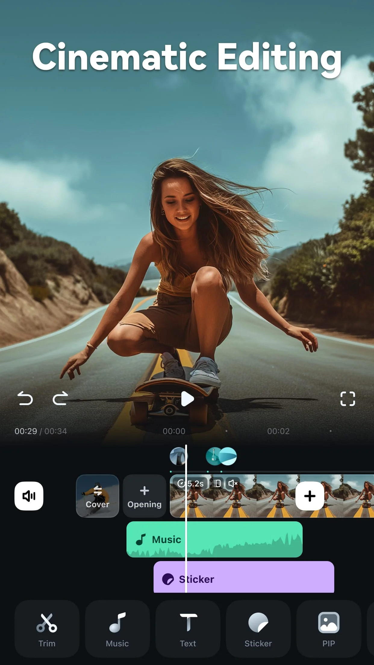 Filmora：AI Video Editor, Maker Screenshot 1