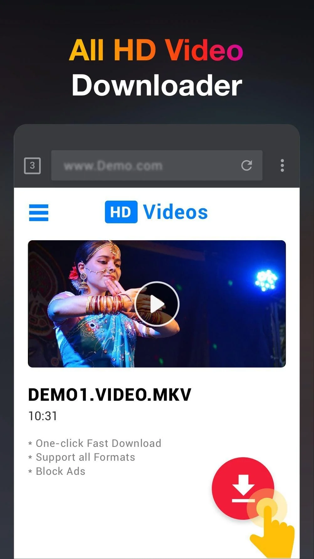HD Video Downloader App - 2022 Screenshot 1