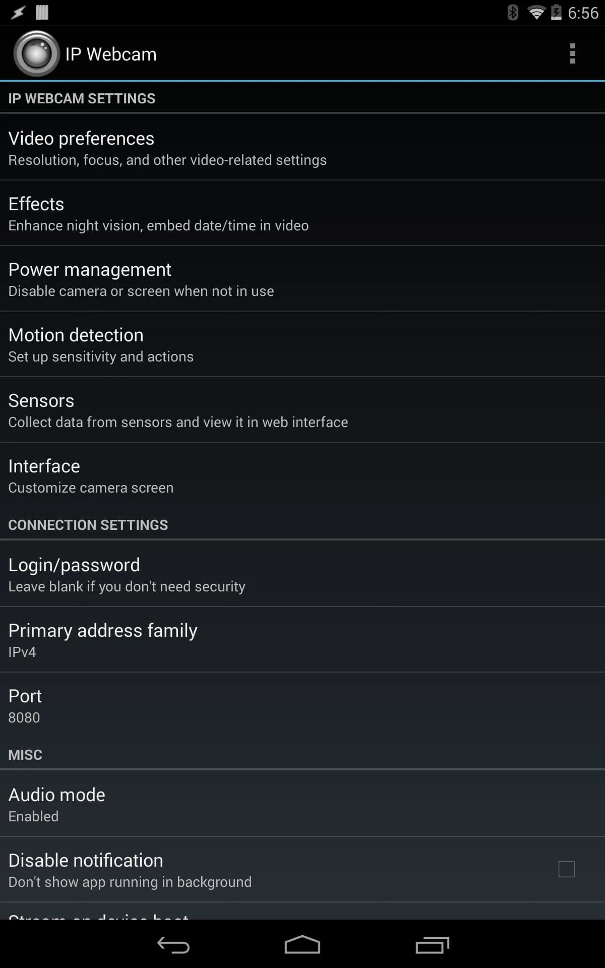 IP Webcam Screenshot 4