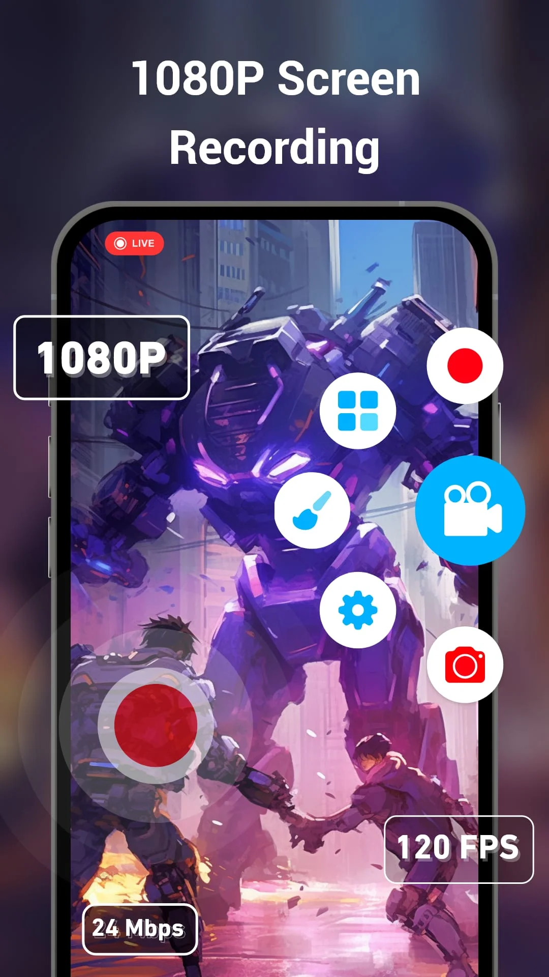 Screen Recorder+Video Recorder Screenshot 1
