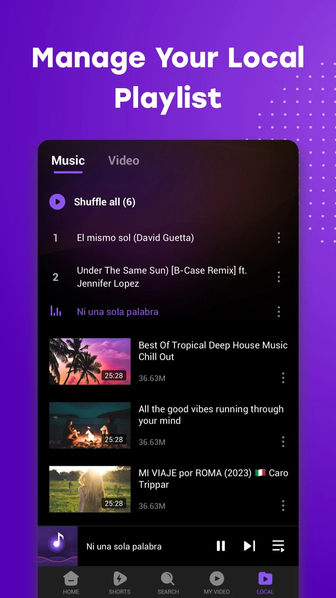 DailyTube - media player Screenshot 3