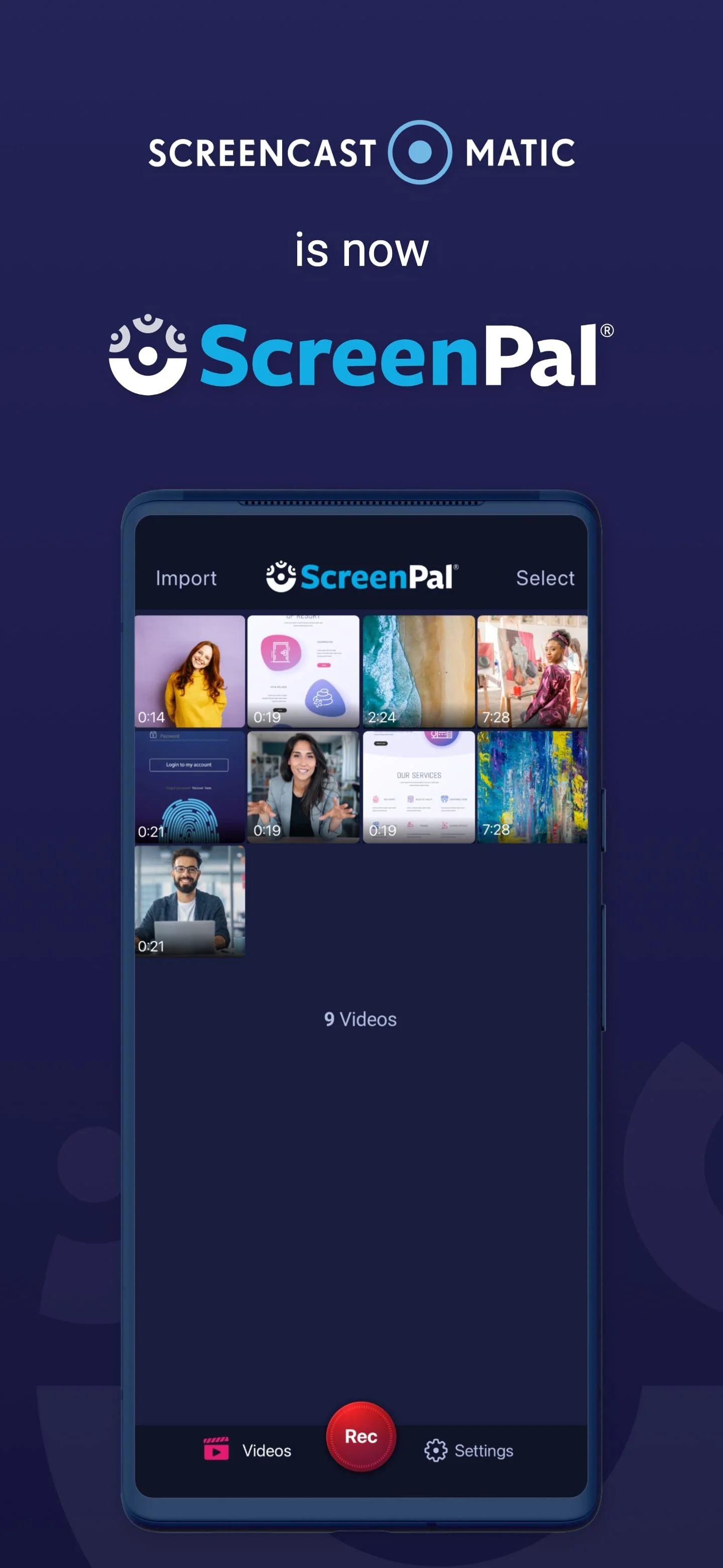 Screen Recorder • Video Editor Screenshot 1