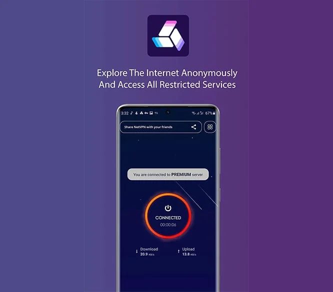 NetVPN Lite - Unlimited VPN Screenshot 1