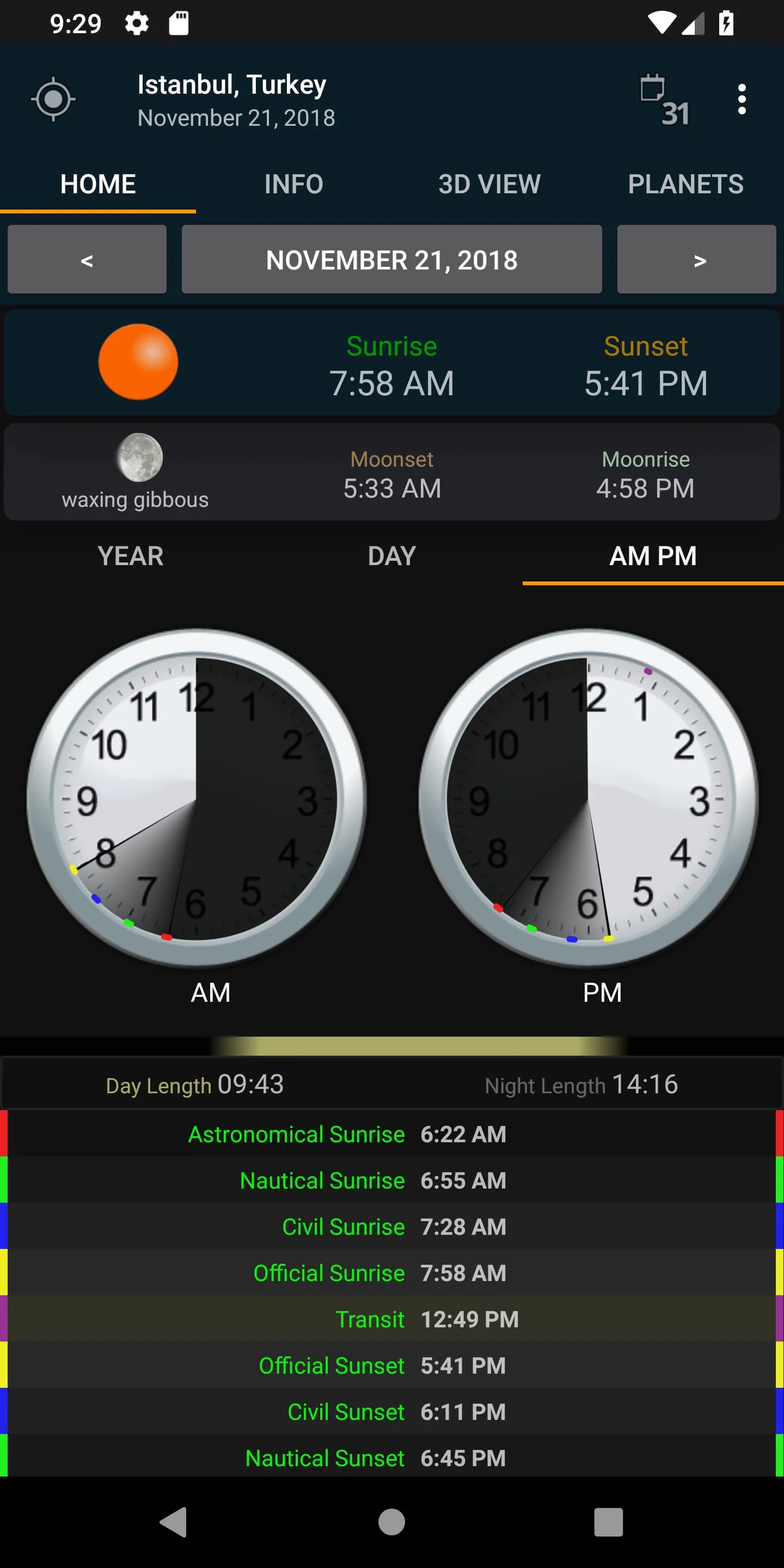 Sunrise Sunset Screenshot 3