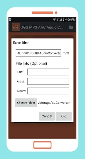 OGG MP3 AAC Audio Converter Screenshot 4