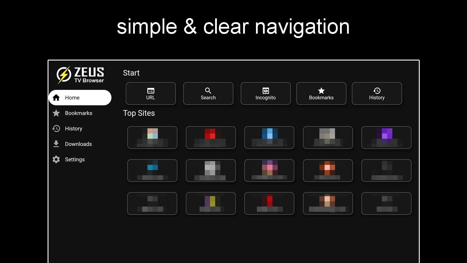 Internet Web Browser - ZEUS Screenshot 1