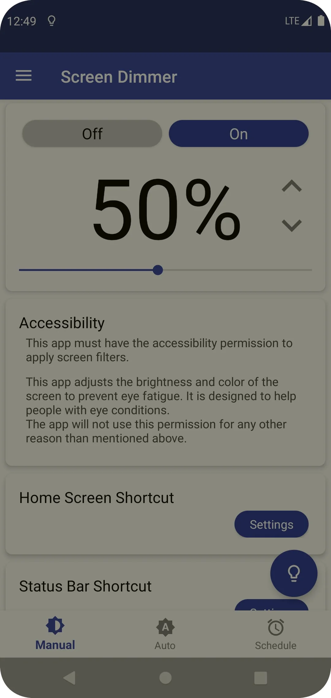 Auto Screen Dimmer Screenshot 3