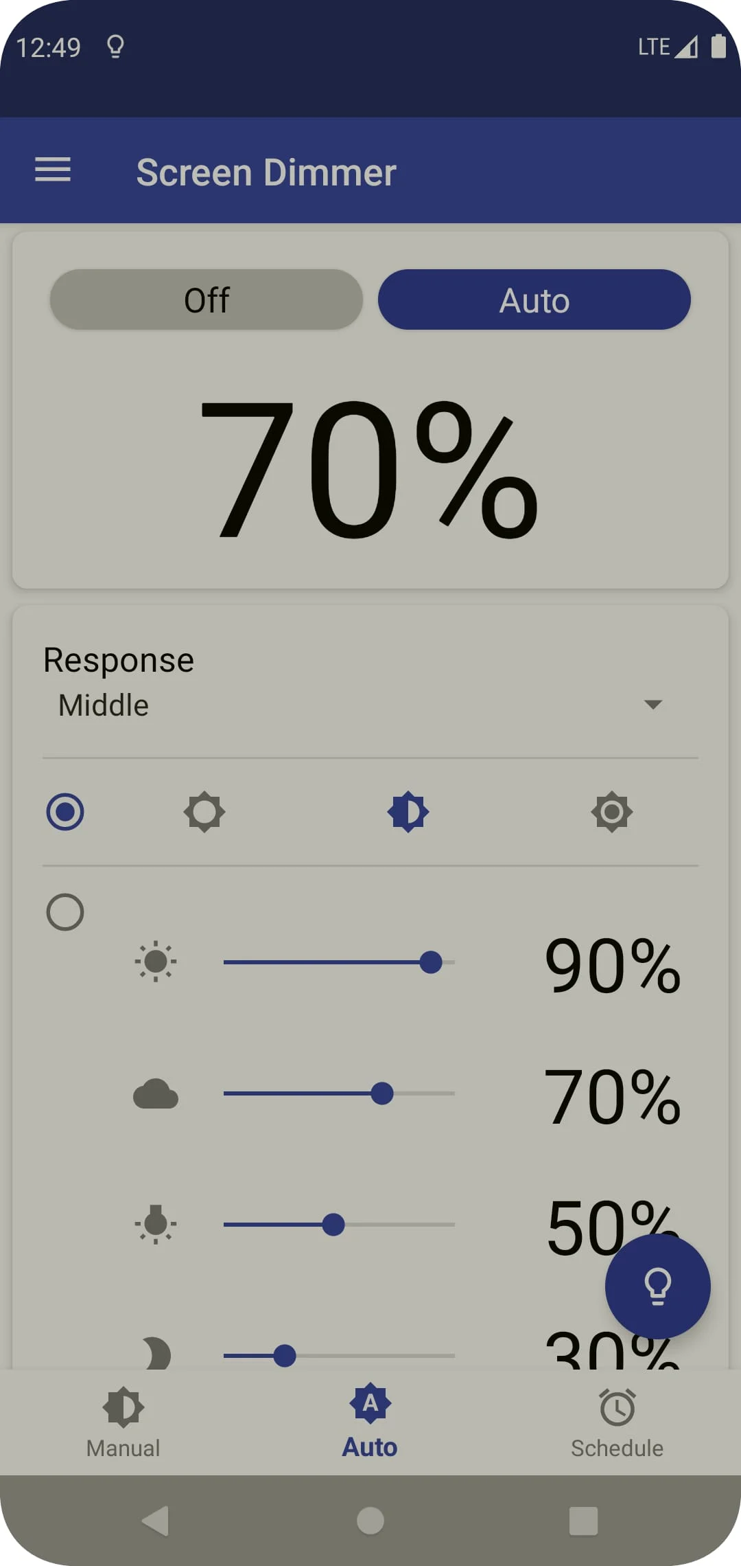 Auto Screen Dimmer Screenshot 4