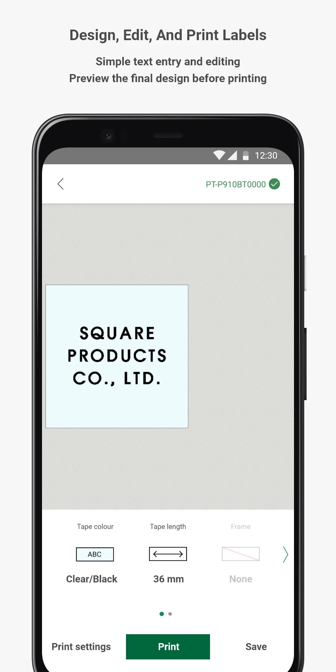 P-touch Design&Print 2 Screenshot 4