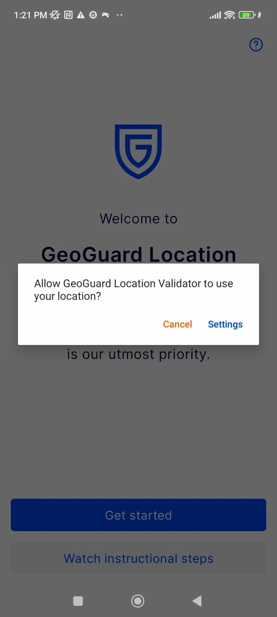 GeoGuard Location Validator Screenshot 2