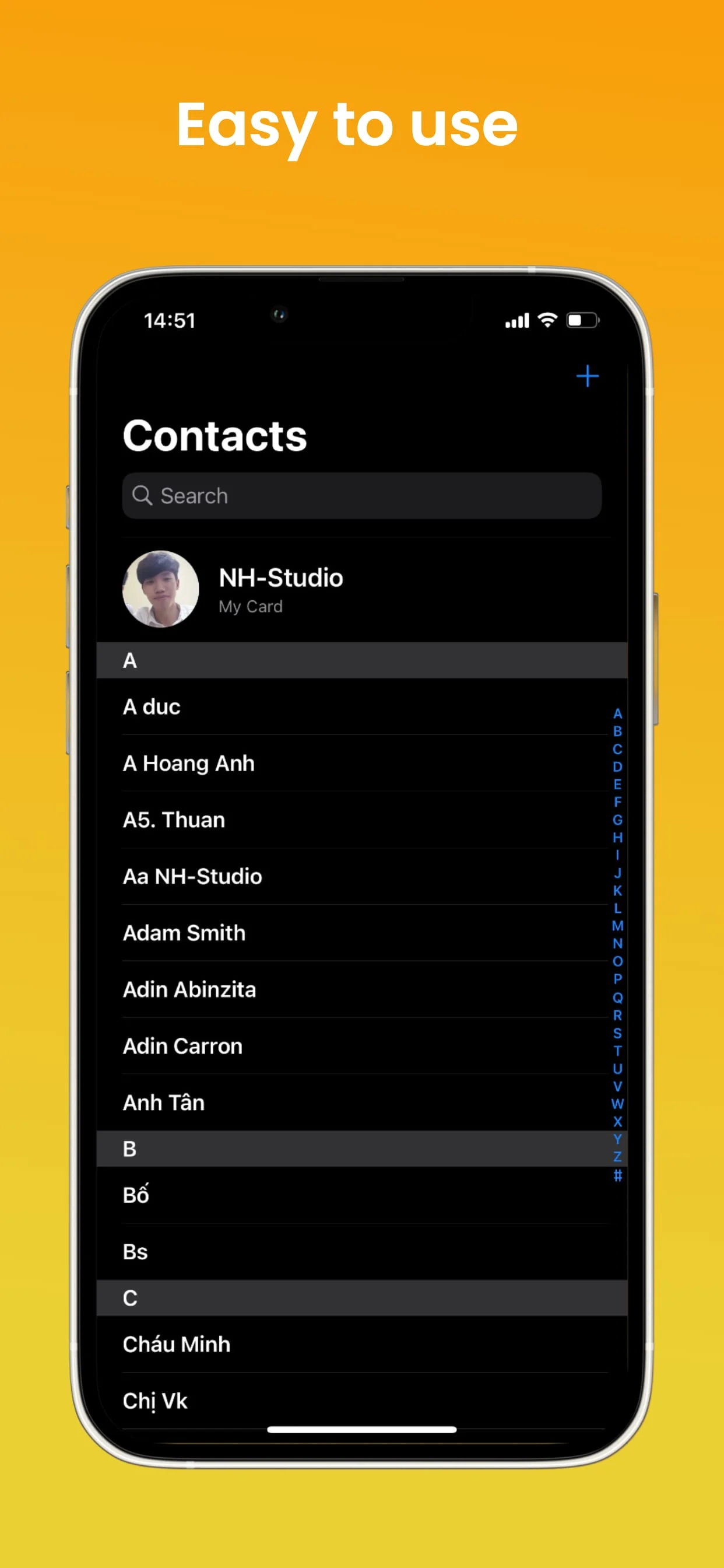 iContacts – OS 17 Contacts Screenshot 2