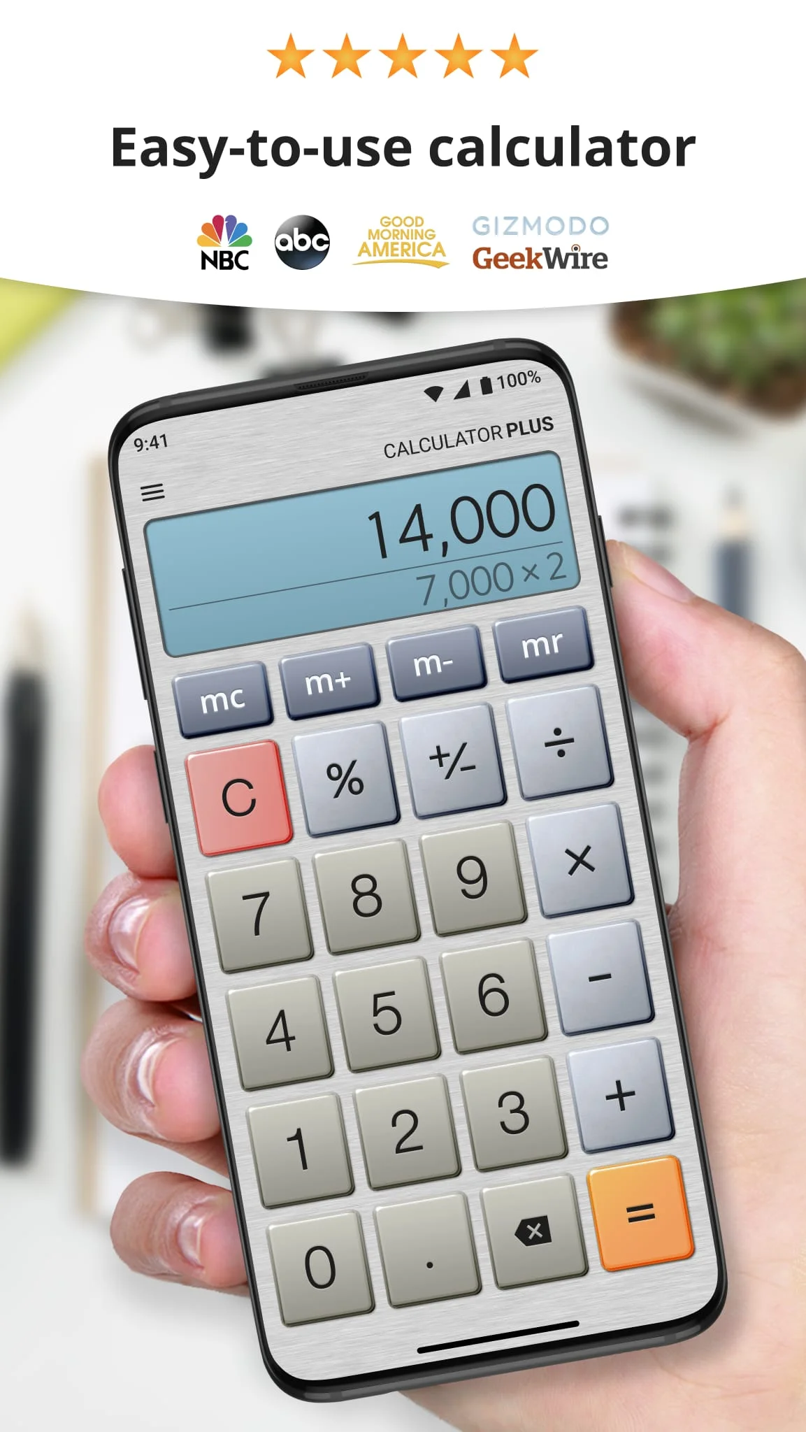Calculator Plus with History Screenshot 1