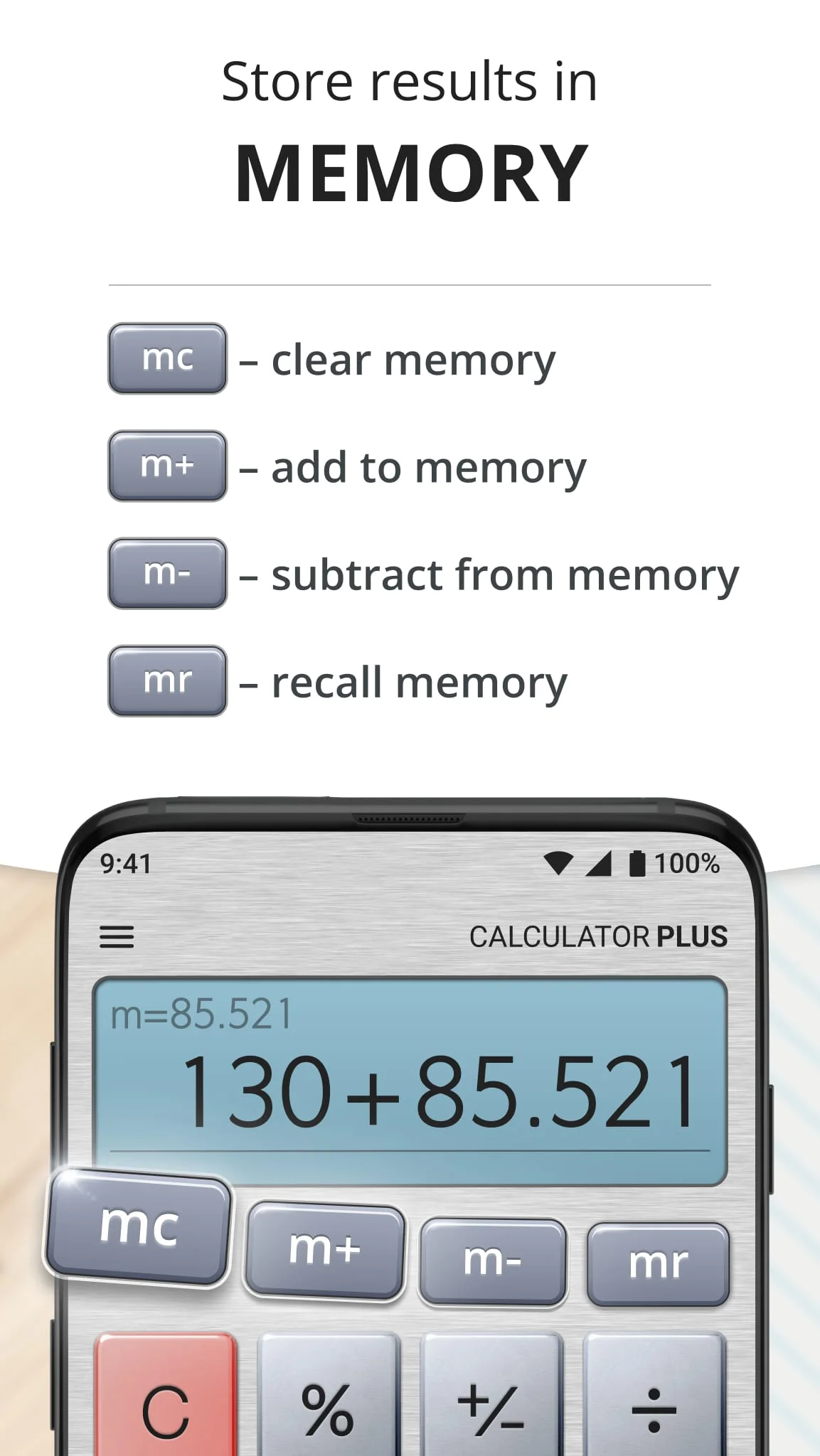 Calculator Plus with History Screenshot 4