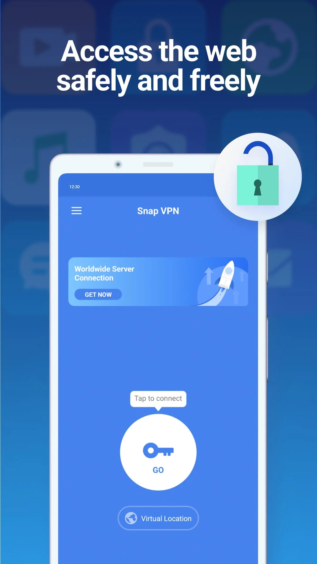 Snap VPN: Super Fast VPN Proxy Screenshot 1