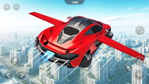 Flying Car Robot Shooting Game Screenshot 3